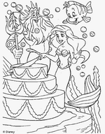 coloring page Ariel, The Little Mermaid